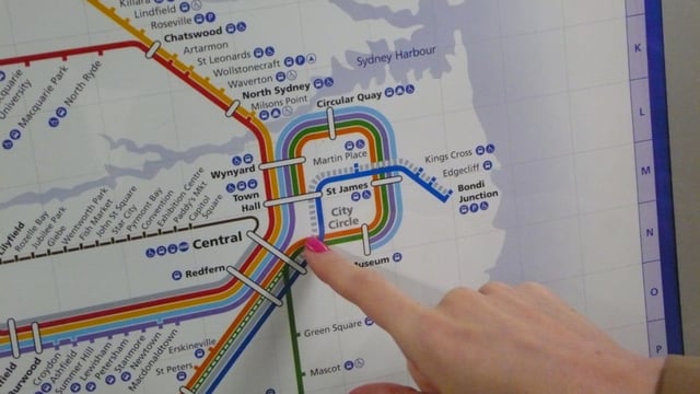 Sydney train map